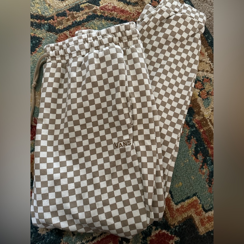 Vans Tan Checker Joggers